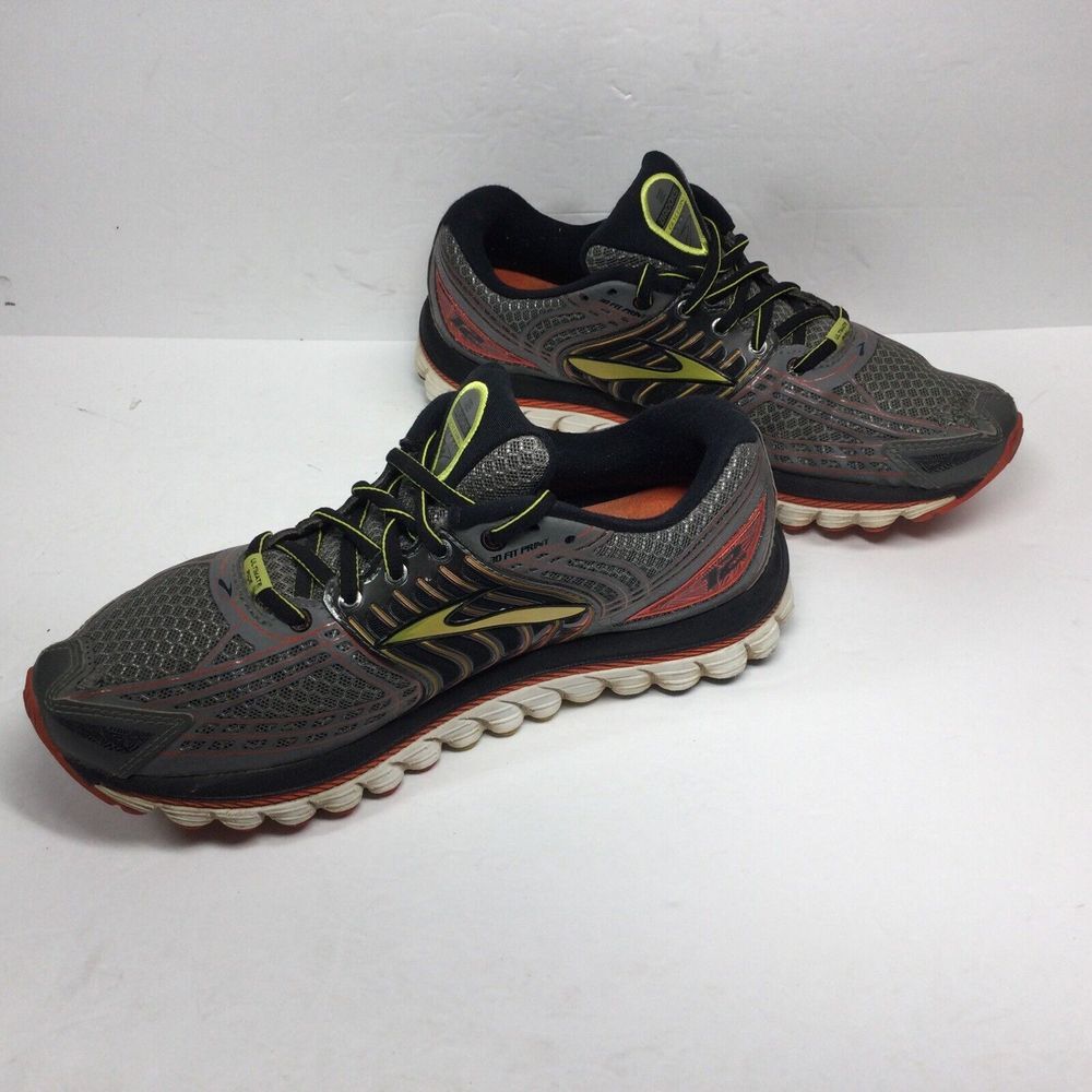 Brooks Glycerin‎ 12 Running Shoes Sz 7 3D Fit Print Gray Super DNA Mens Sneakers